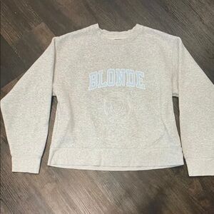 Gray Blonde Sweatshirt